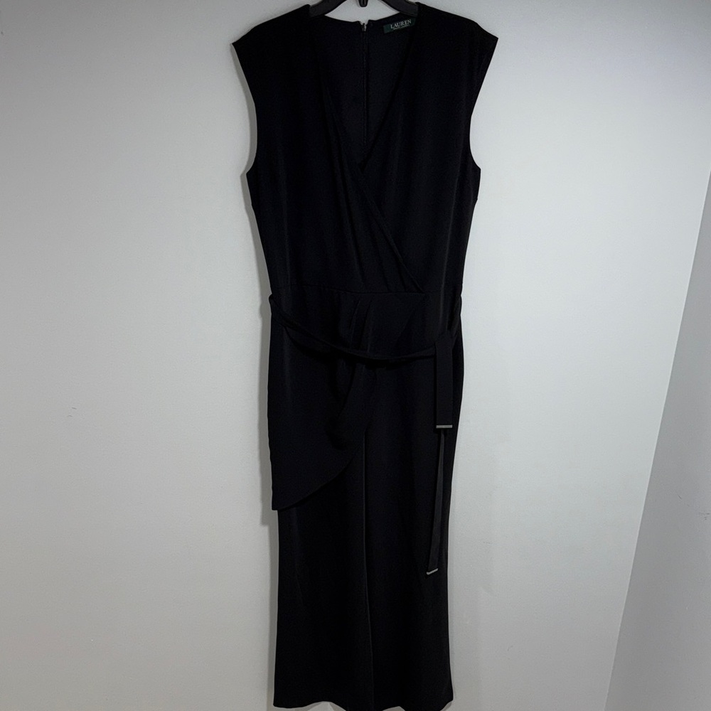 LAUREN Ralph Lauren Black Sleeveless Jumpsuit Size 12